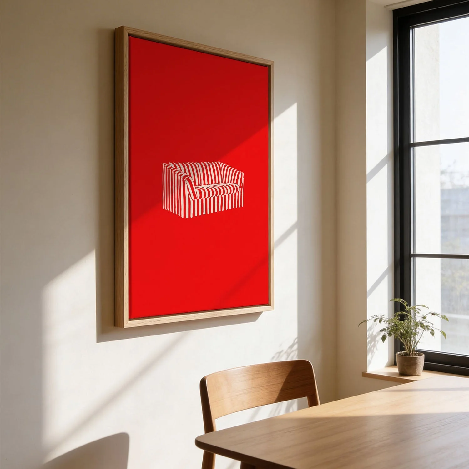 Red Striped Sofa by Greywork.Studio - Image 3