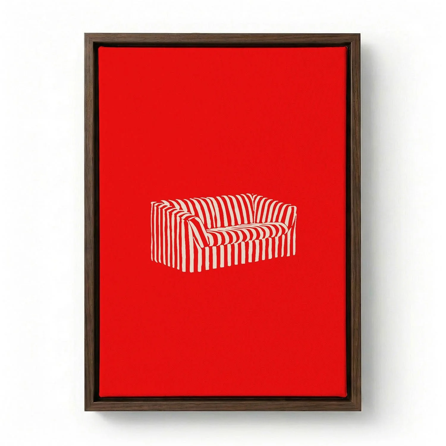 Red Striped Sofa by Greywork.Studio - Image 5
