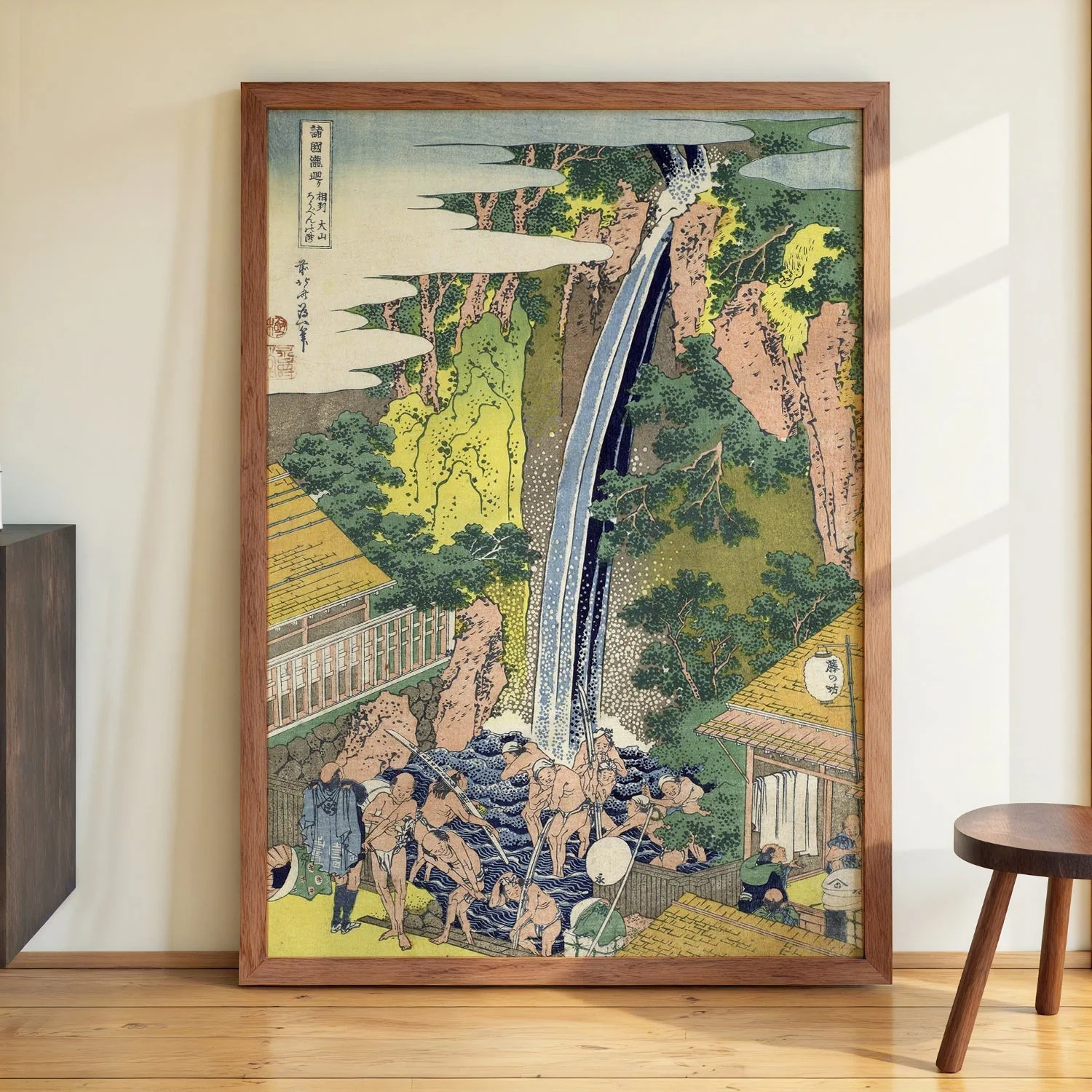 Roben Waterfall by Hokusai - Image 2