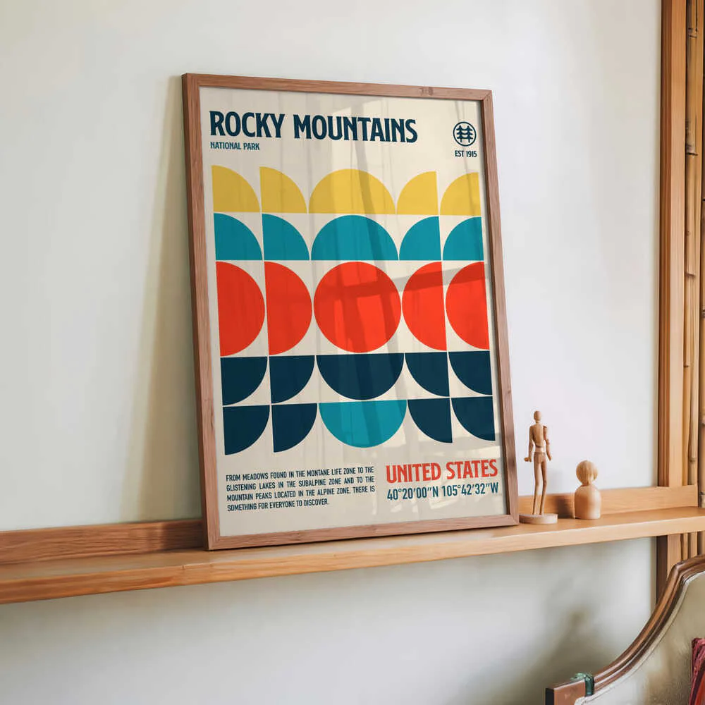 Rocky Mountains National Park Travel Poster by Retrodrome - Image 2
