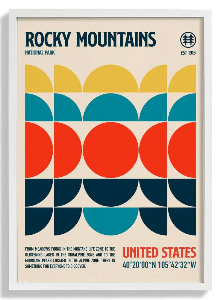 Rocky Mountains National Park Travel Poster by Retrodrome - Image 5