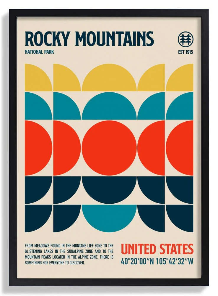 Rocky Mountains National Park Travel Poster by Retrodrome - Image 6