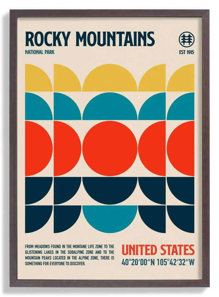 Rocky Mountains National Park Travel Poster by Retrodrome - Image 7