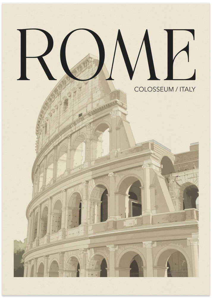 Rome Travel Poster by Andreas Magnusson - Image 8