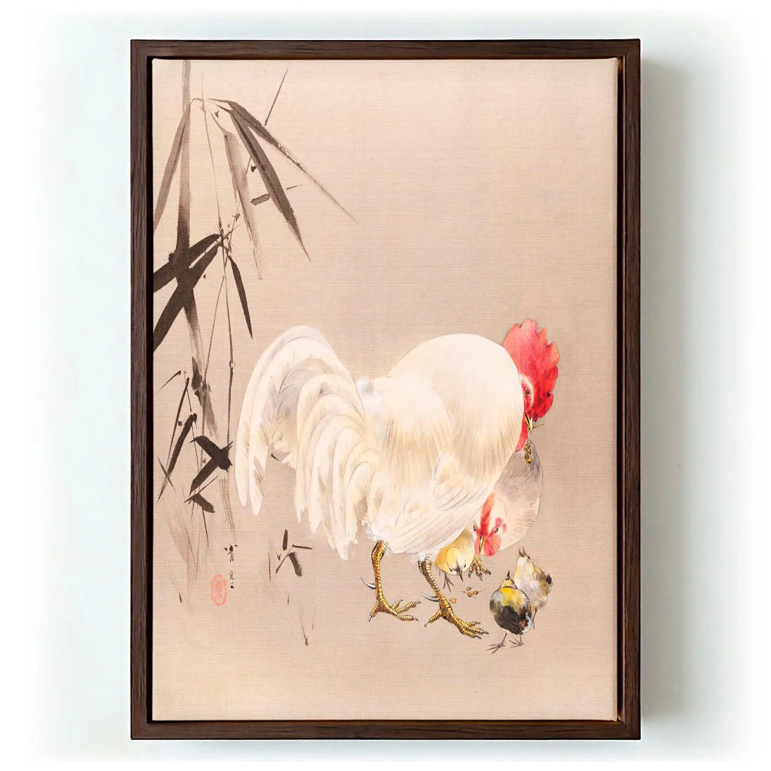 Rooster and Hen with Chicks by WANTANABE SEITEI - Image 6