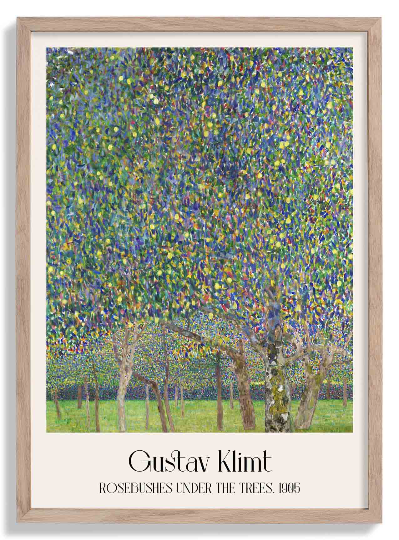 Rose Bushes Under The Trees by Gustav Klimt