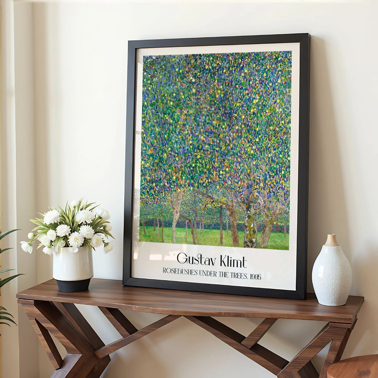 Rose Bushes Under The Trees by Gustav Klimt - Image 3