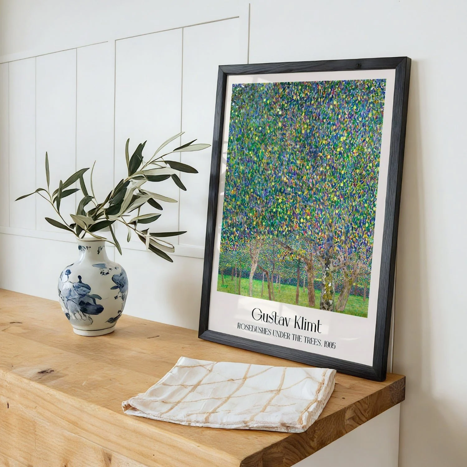 Rose Bushes Under The Trees by Gustav Klimt - Image 4