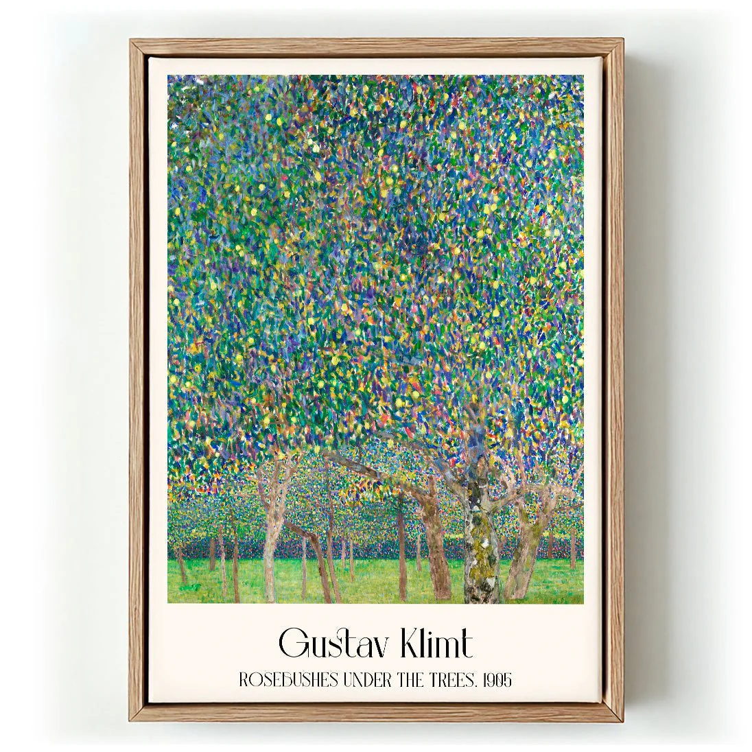 Rose Bushes Under The Trees by Gustav Klimt