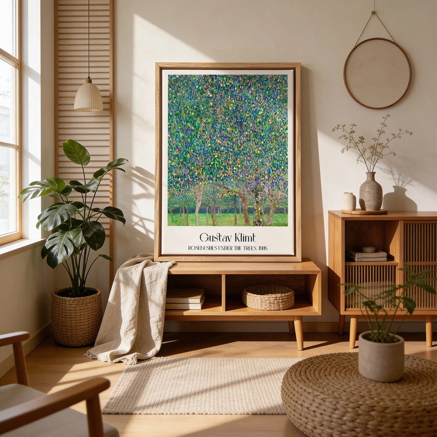 Rose Bushes Under The Trees by Gustav Klimt - Image 4