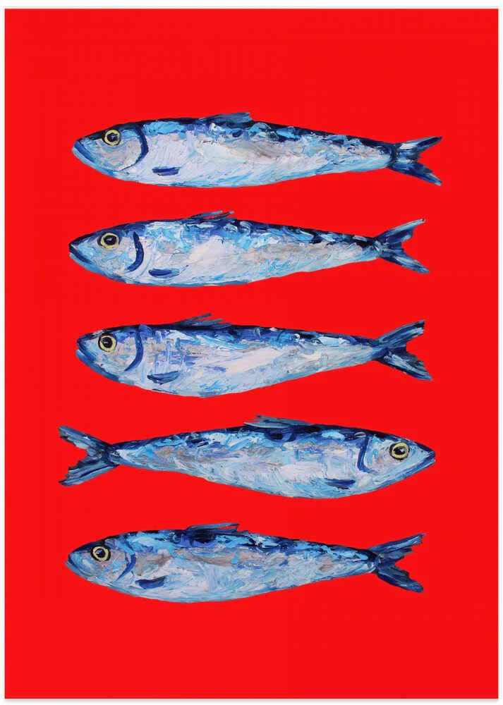 Sardines Berry Red by Alice Straker - Image 8