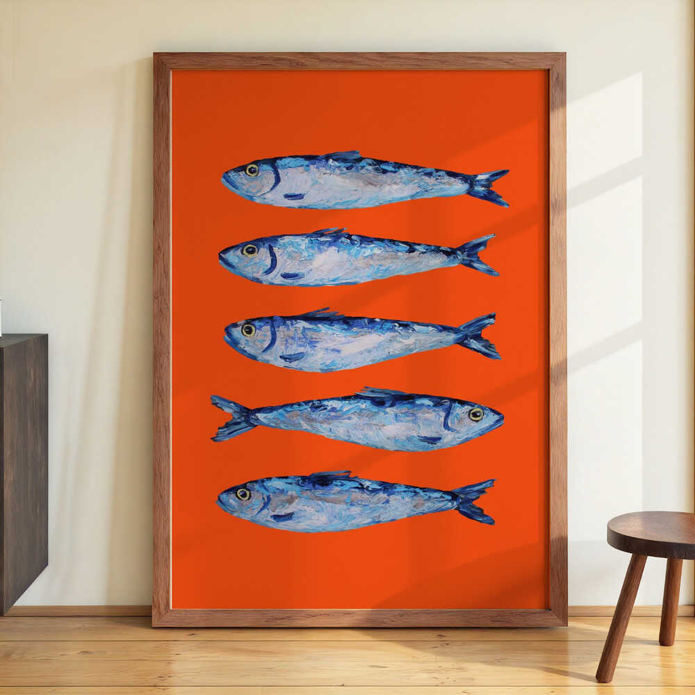 Sardines on Orange by Alice Straker - Image 3
