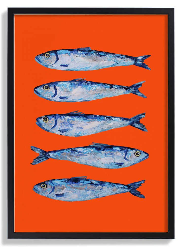 Sardines on Orange by Alice Straker - Image 6