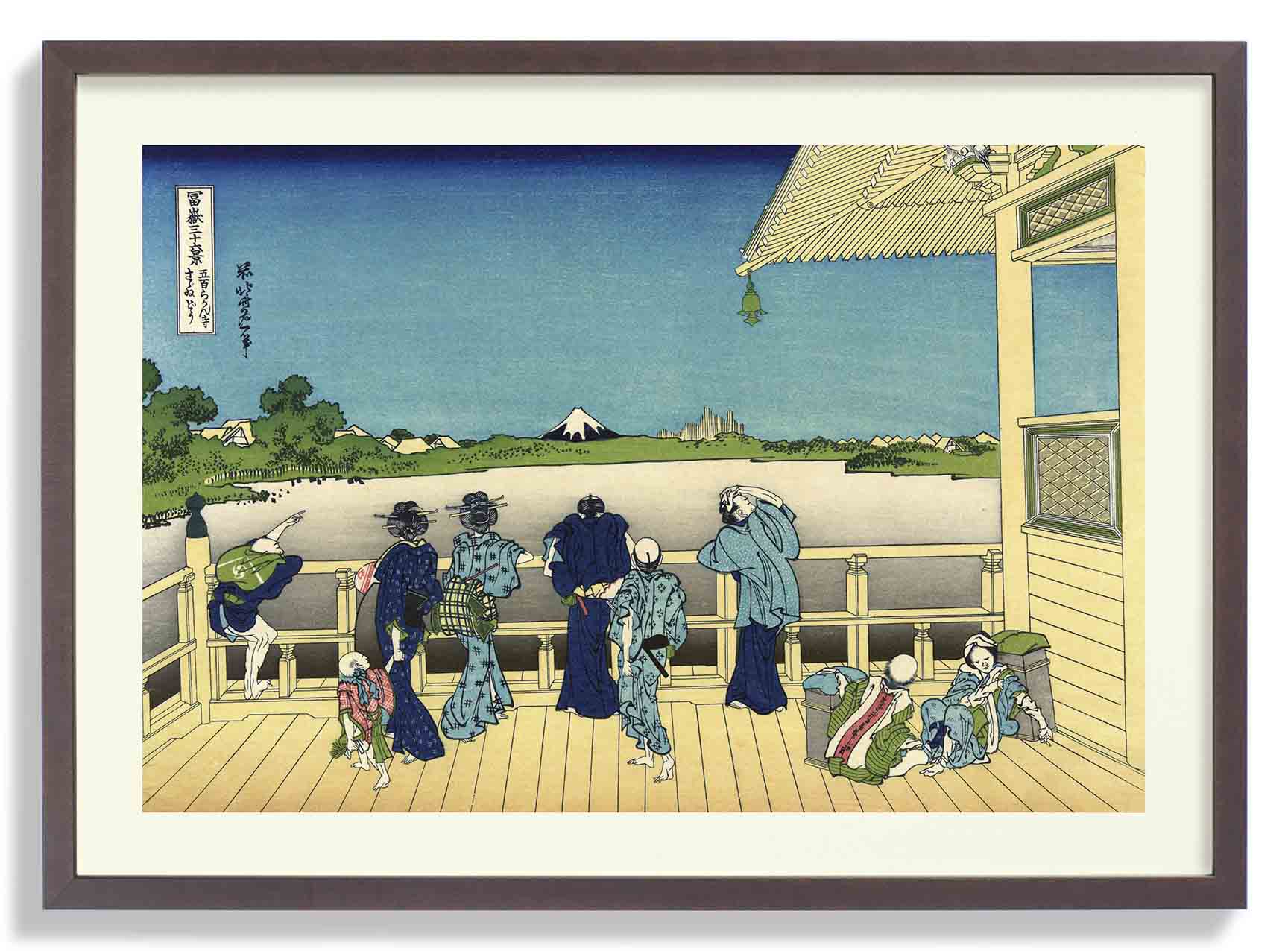 Sazai Hall Temple of Five Hundred Rankan by Katsushika Hokusai - Image 6