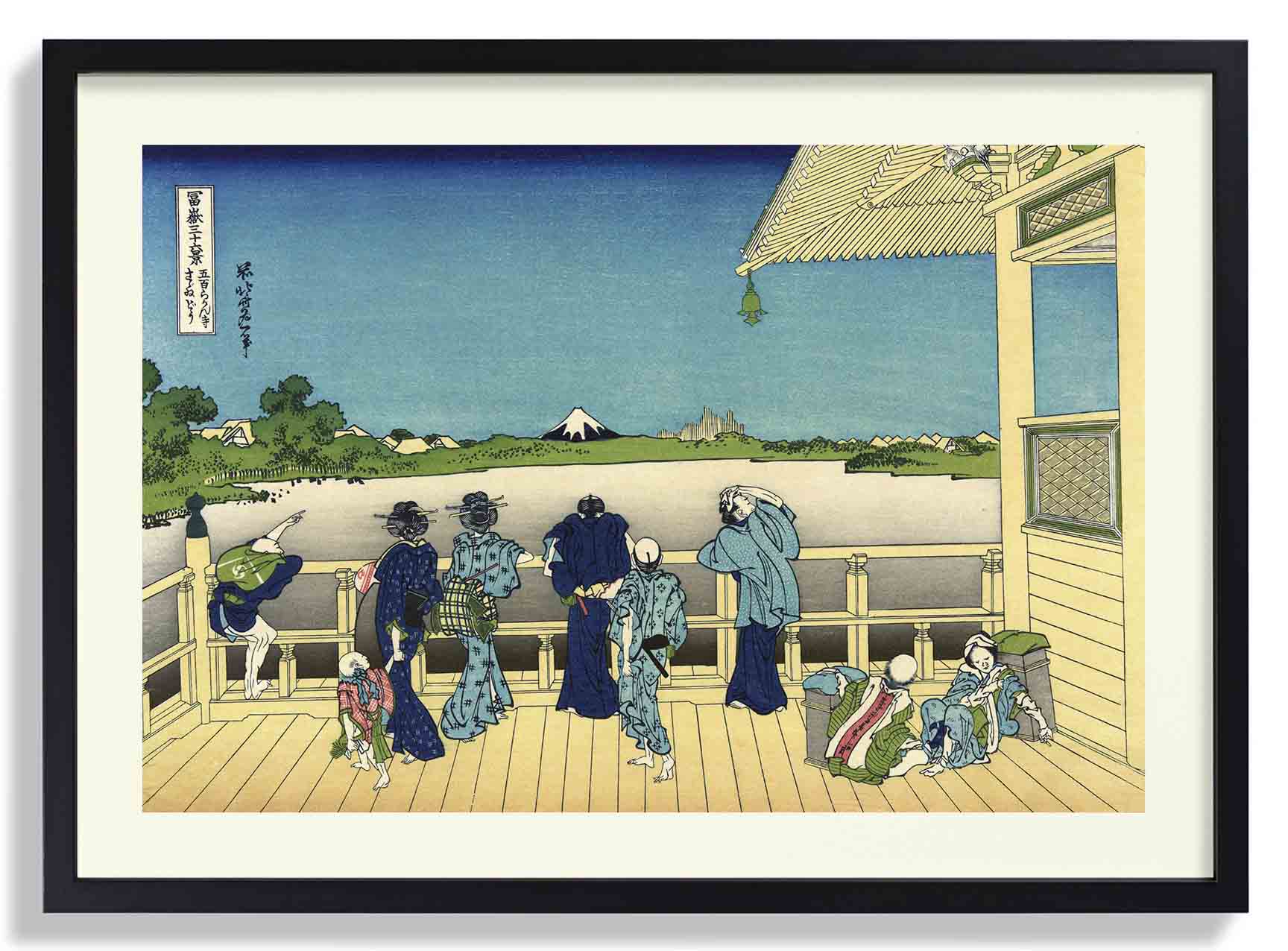 Sazai Hall Temple of Five Hundred Rankan by Katsushika Hokusai - Image 7