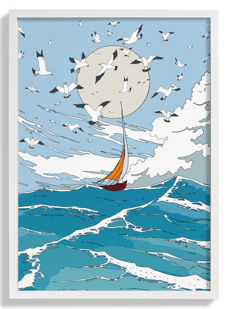 Seascape and Seagulls by Nicholas - Image 5