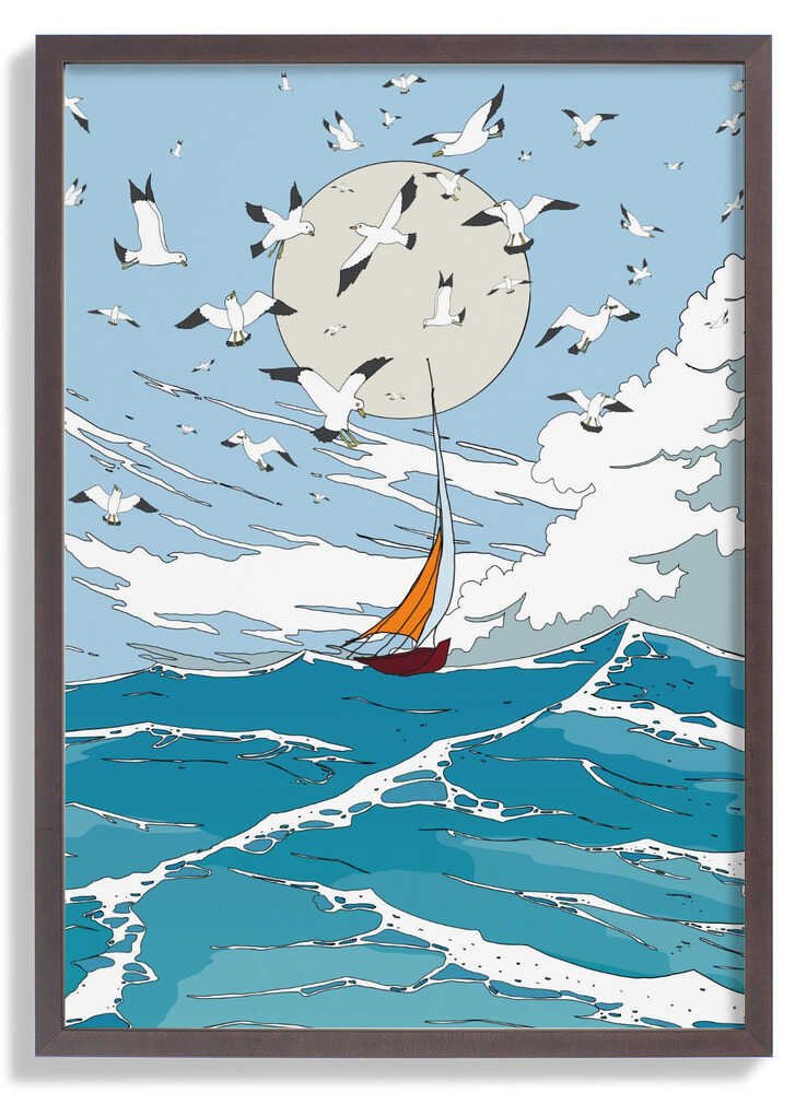 Seascape and Seagulls by Nicholas - Image 7