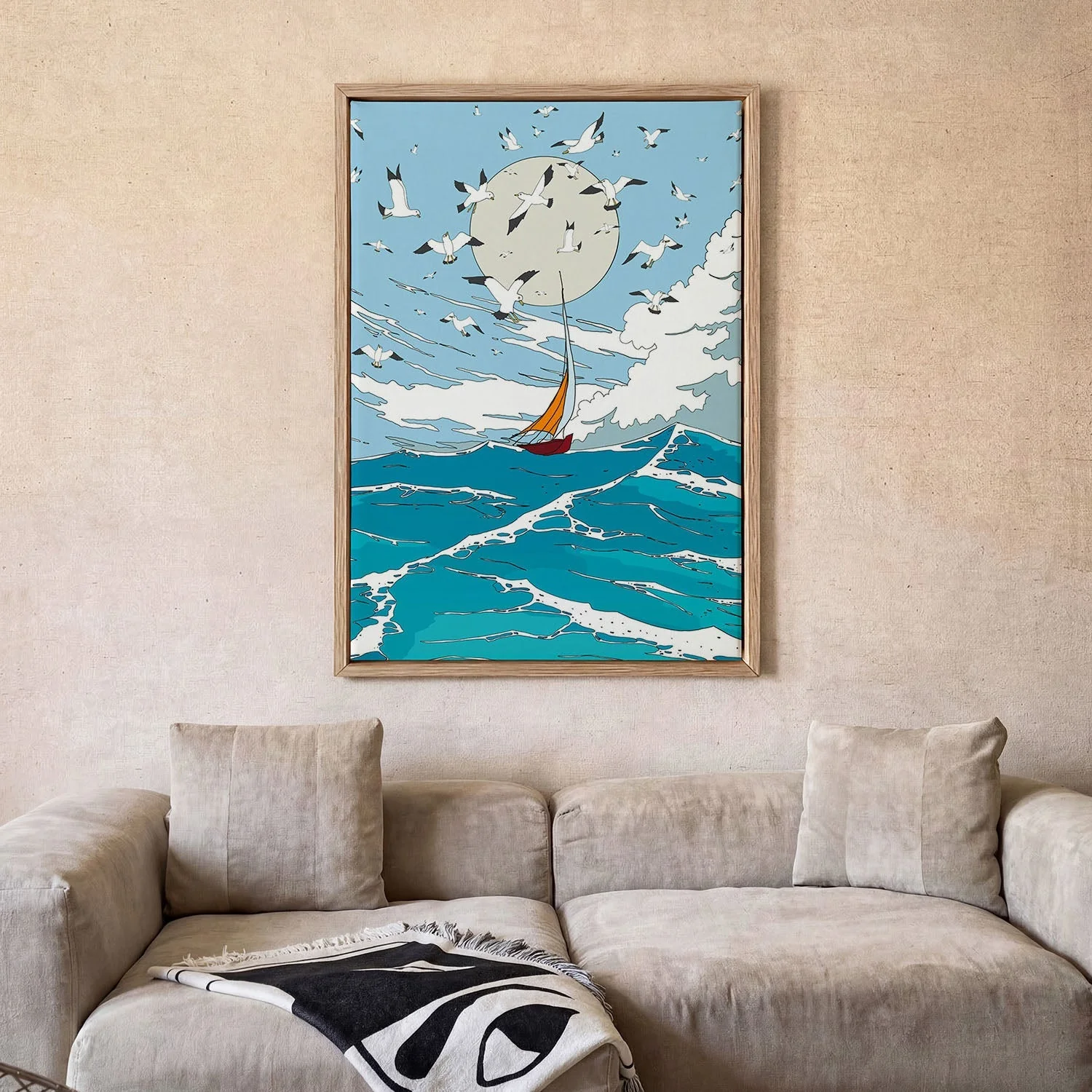 Seascape and Seagulls by Nicholas - Image 2