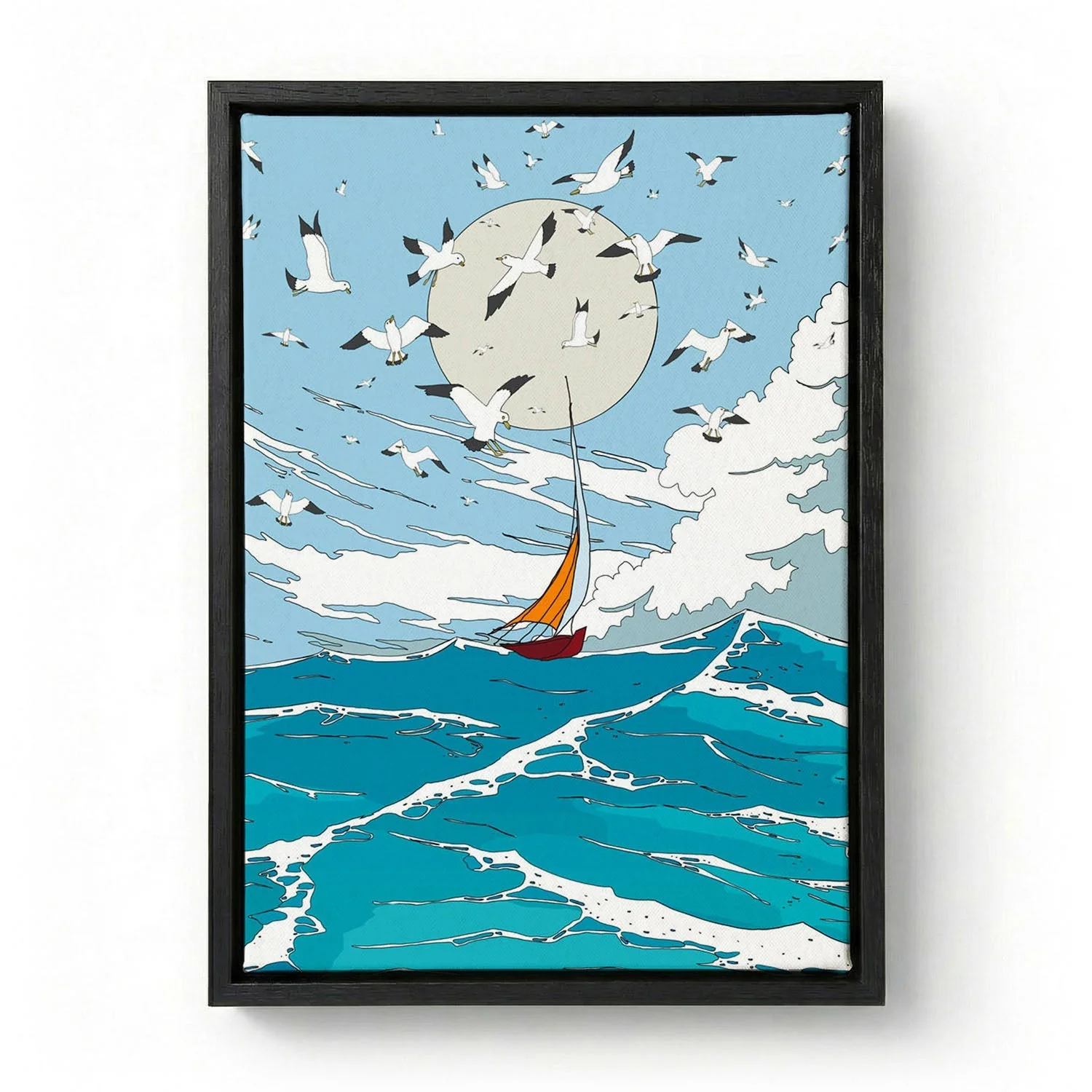 Seascape and Seagulls by Nicholas - Image 5