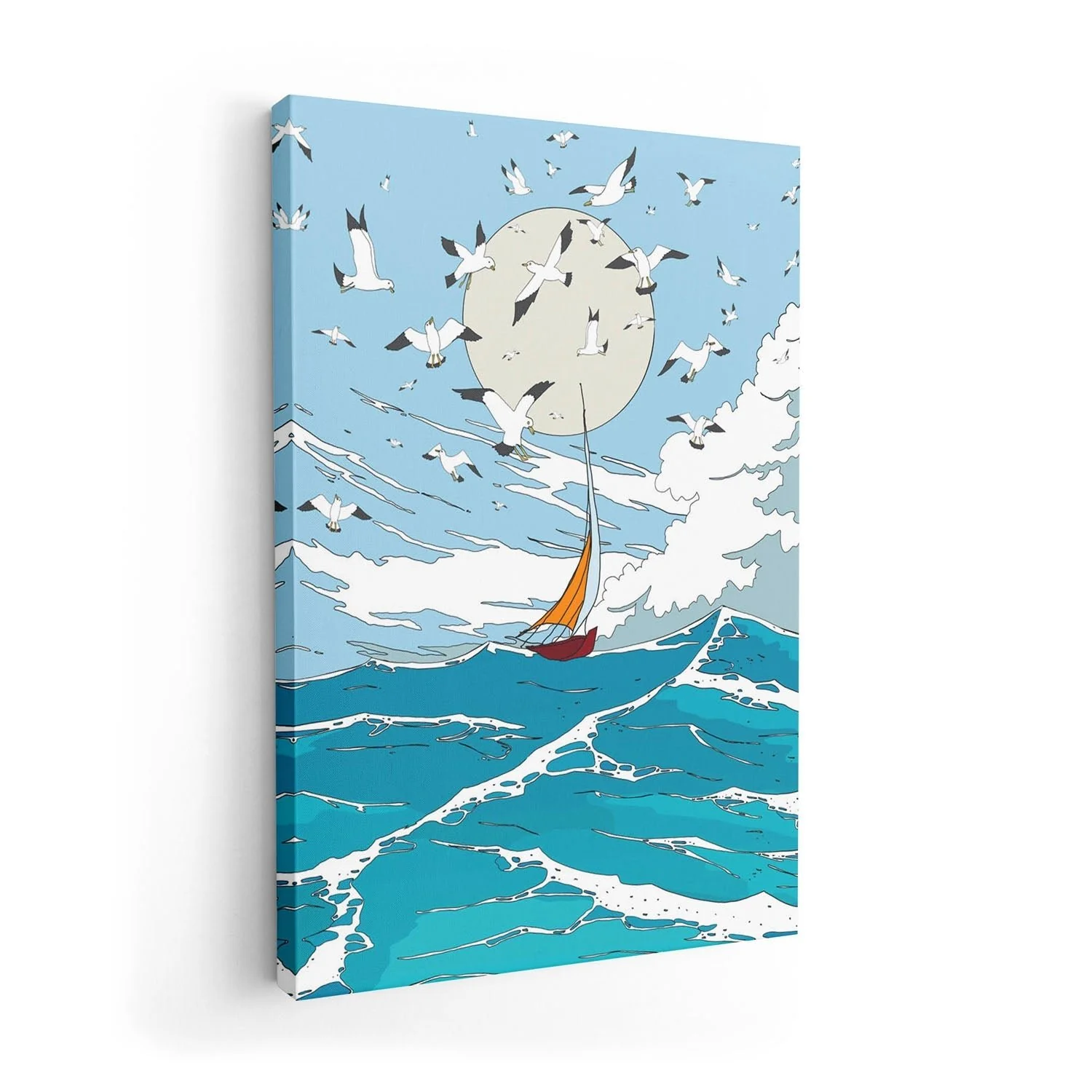 Seascape and Seagulls by Nicholas - Image 7