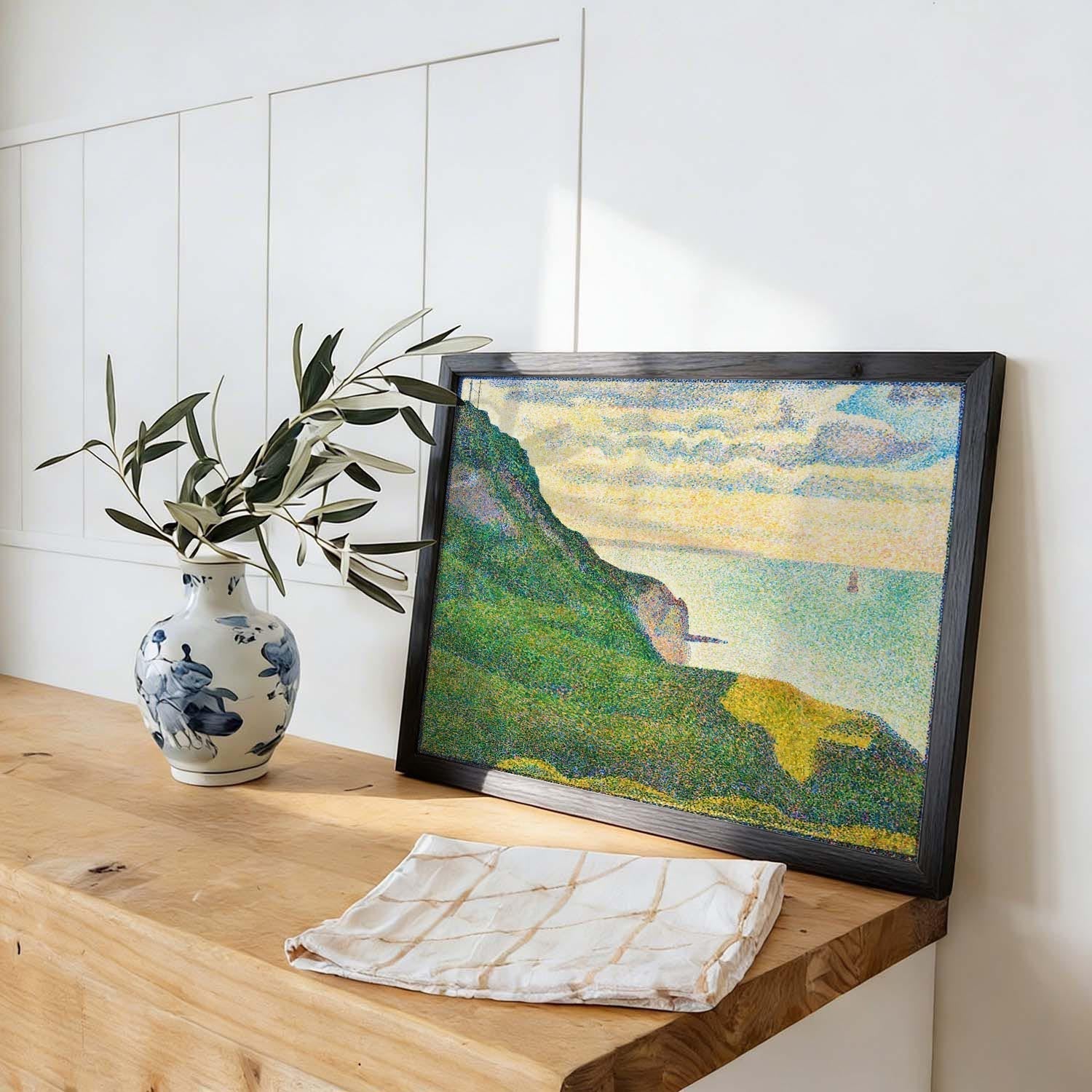 Seascape at Port-en-Bessin, Normandy by Georges Seurat - Image 2