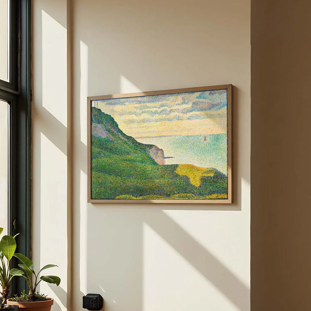 Seascape at Port-en-Bessin, Normandy by Georges Seurat - Image 3