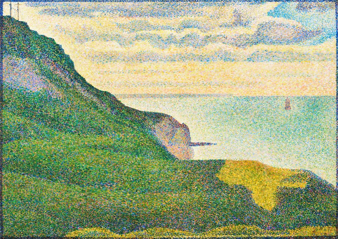 Seascape at Port-en-Bessin, Normandy by Georges Seurat - Image 8
