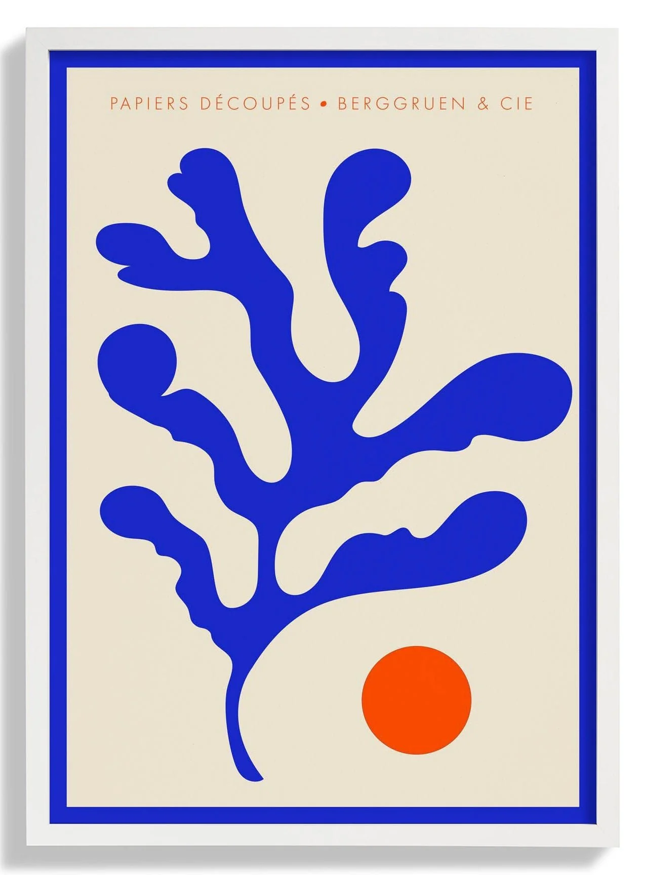 Seaweed Blue Orange Papiers Découpés Art Exhibition - Image 5