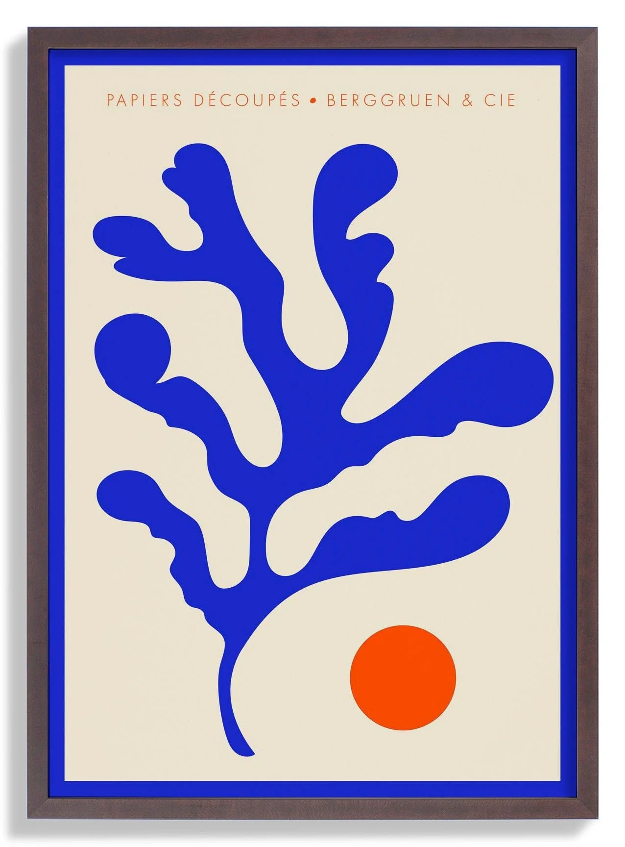 Seaweed Blue Orange Papiers Découpés Art Exhibition - Image 7