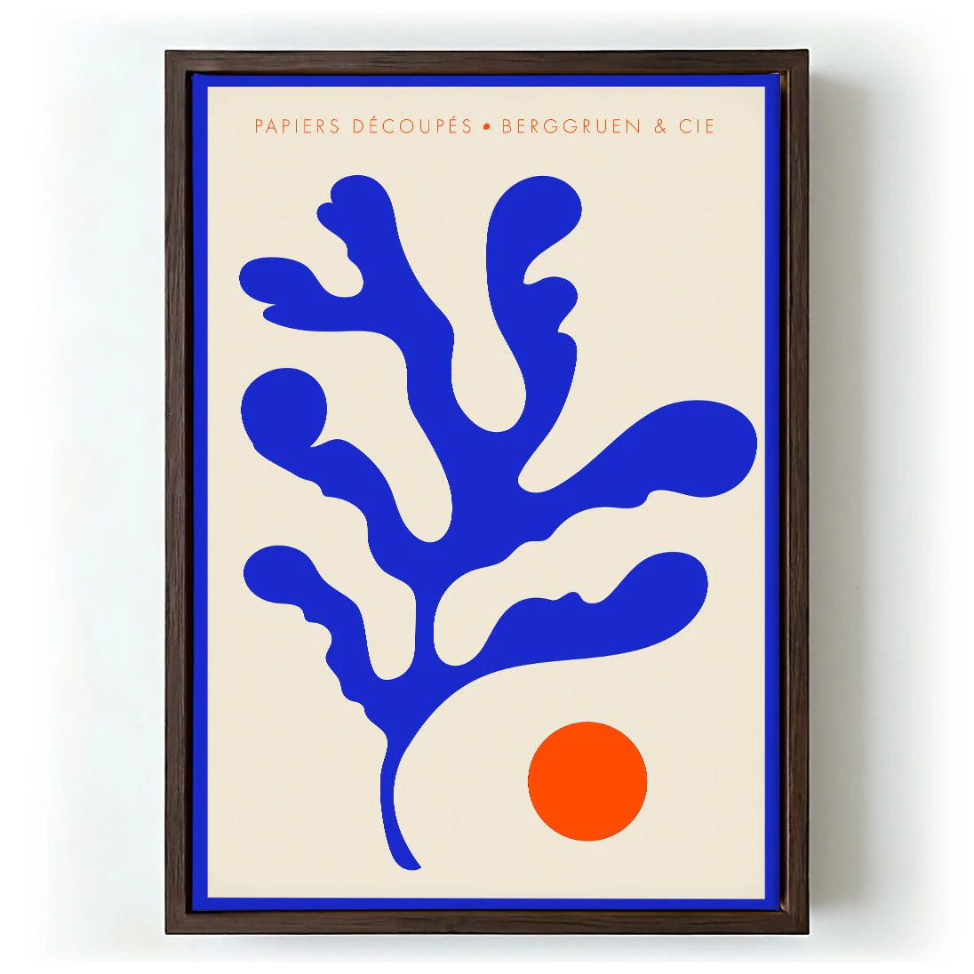 Seaweed Blue Orange Papiers Découpés Art Exhibition - Image 5