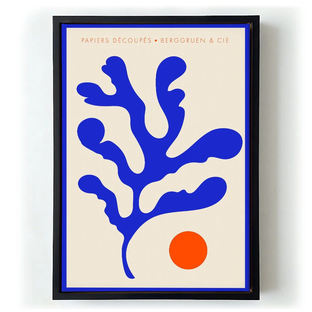 Seaweed Blue Orange Papiers Découpés Art Exhibition - Image 6