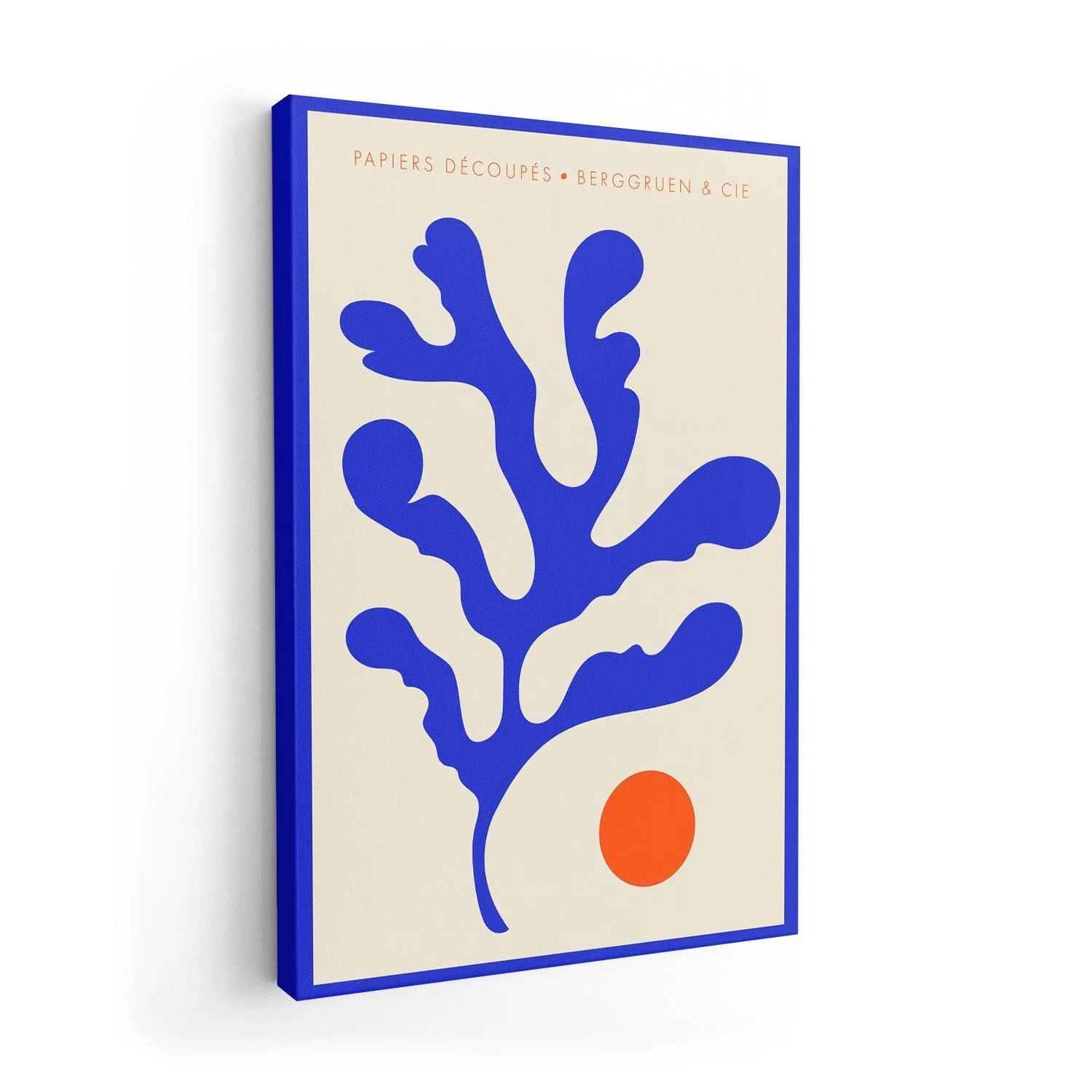 Seaweed Blue Orange Papiers Découpés Art Exhibition - Image 7