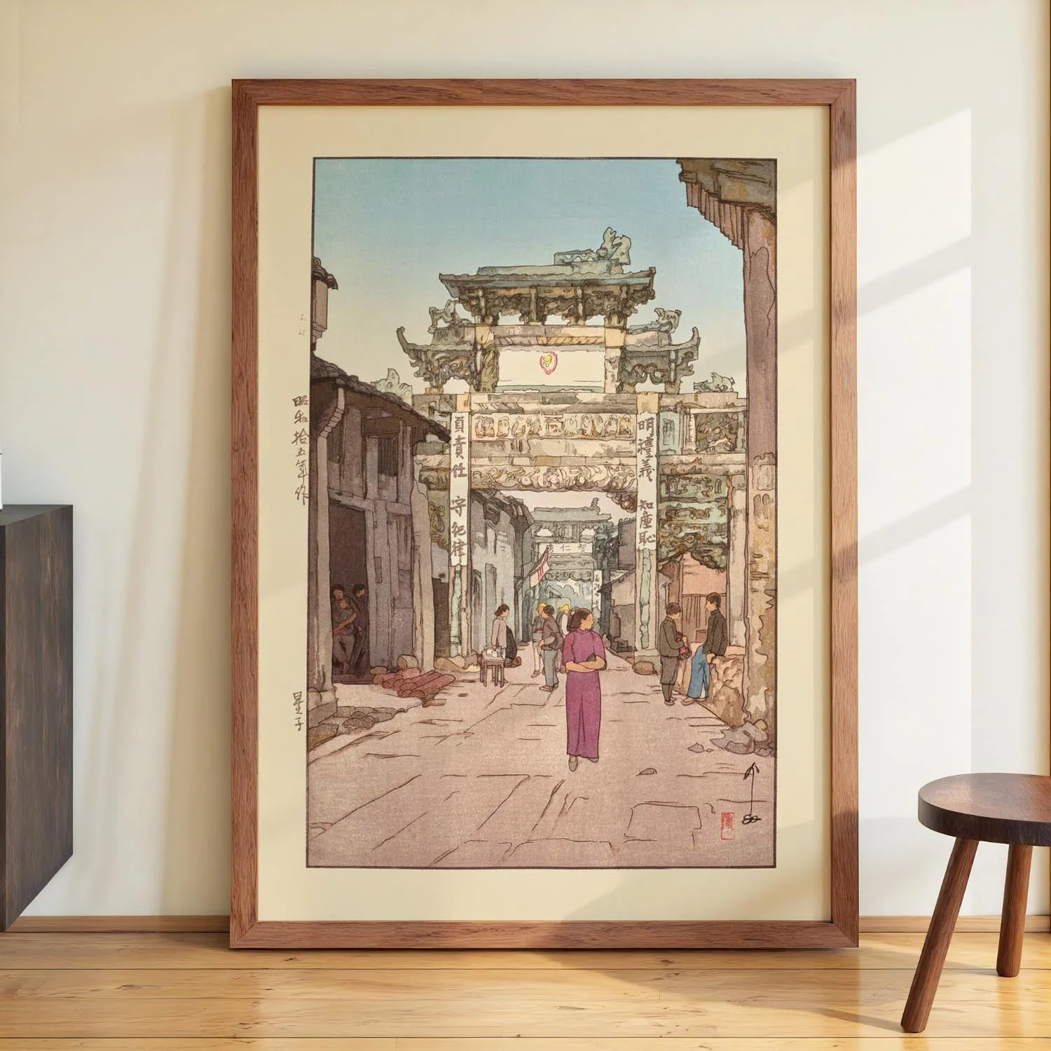 Seishi Xinqzi 1940 by Hiroshi Yoshida - Image 3