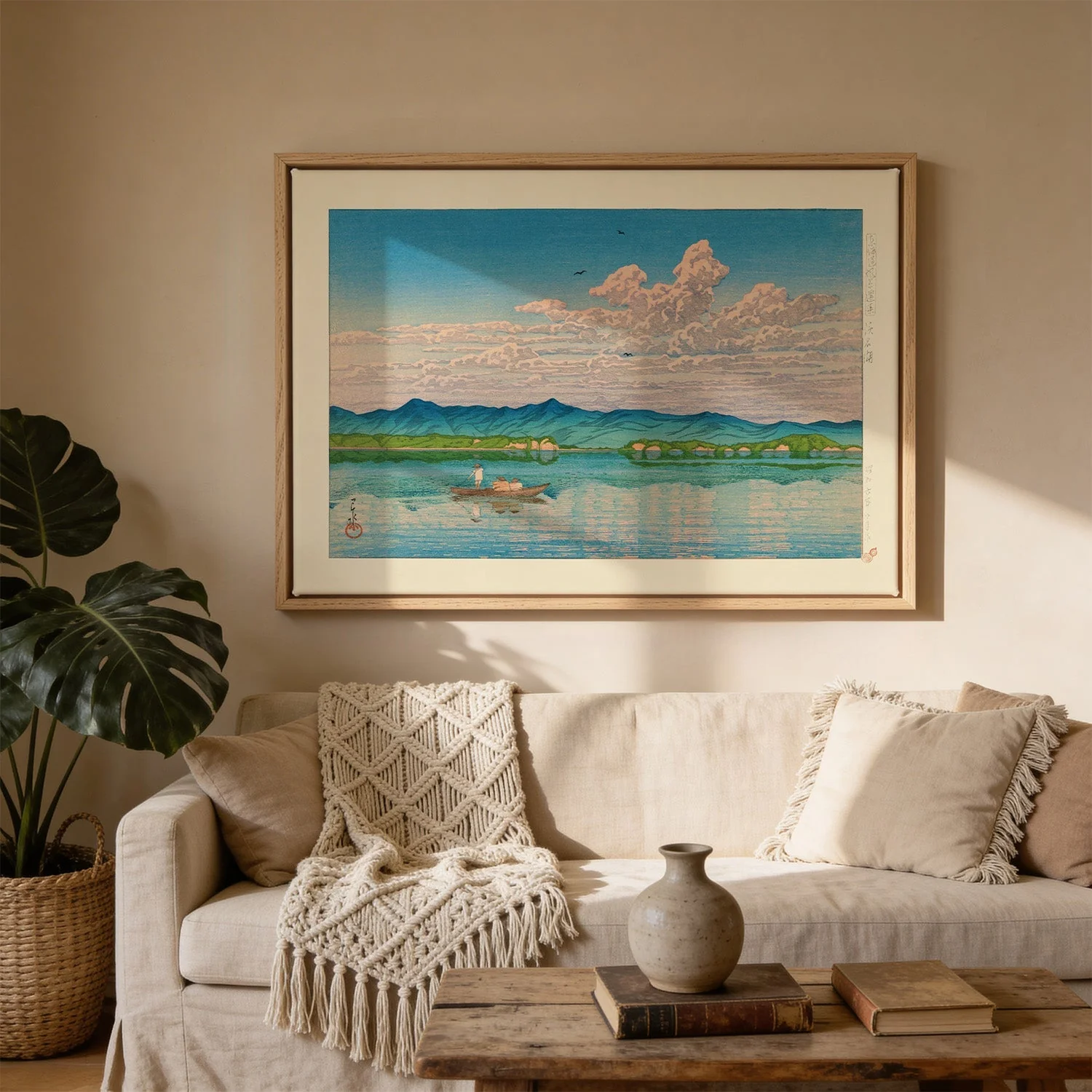 Selected Views of the Tokaido Lake Art Print by Hasui - Image 3