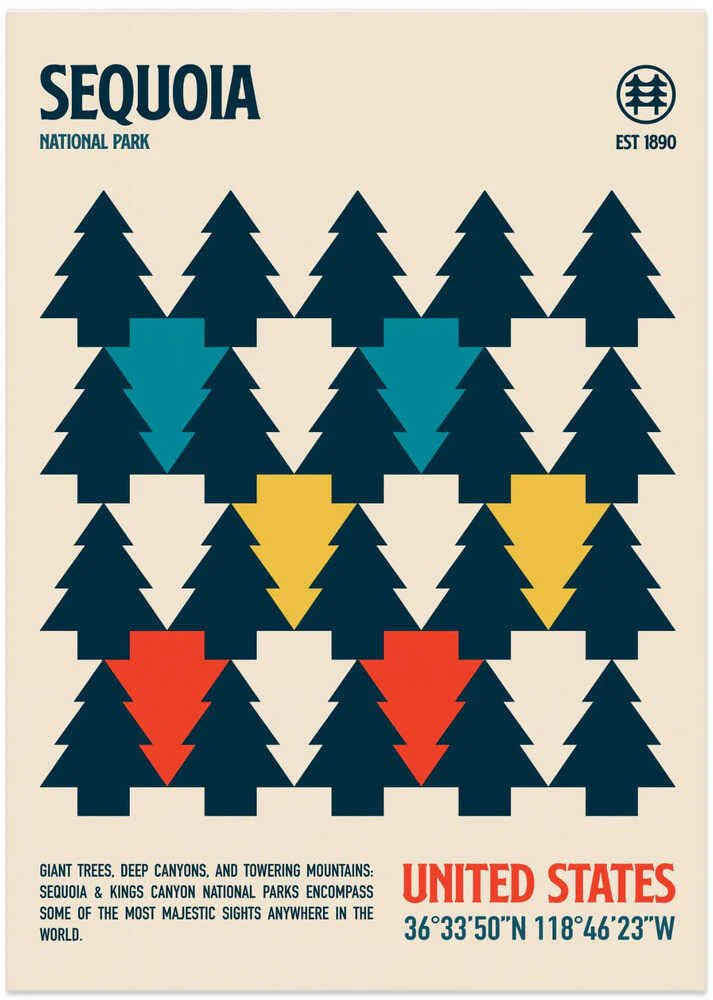 Sequoia National Park Travel Poster by Retrodrome - Image 8