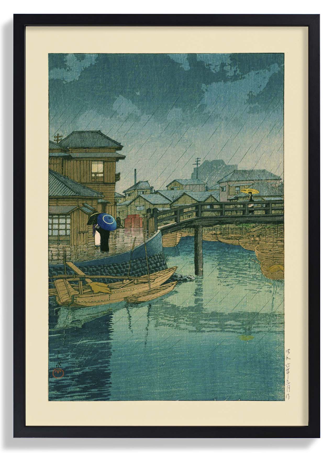 Shinagawa Art Print by Hasui - Image 5