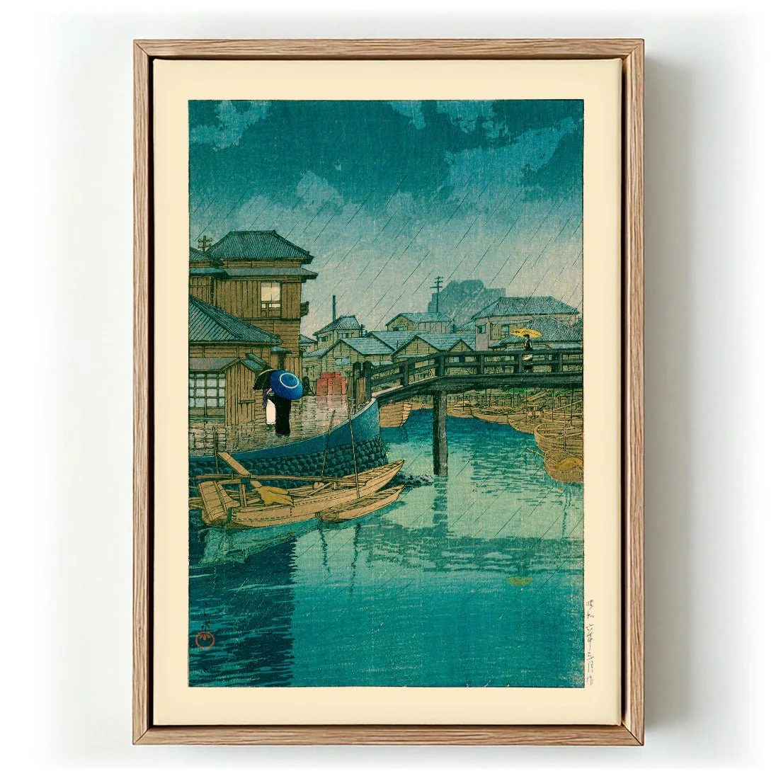 Shinagawa Art Print by Hasui