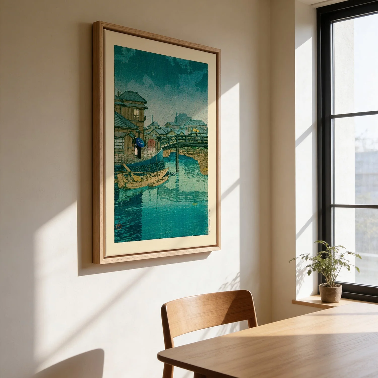 Shinagawa Art Print by Hasui - Image 3
