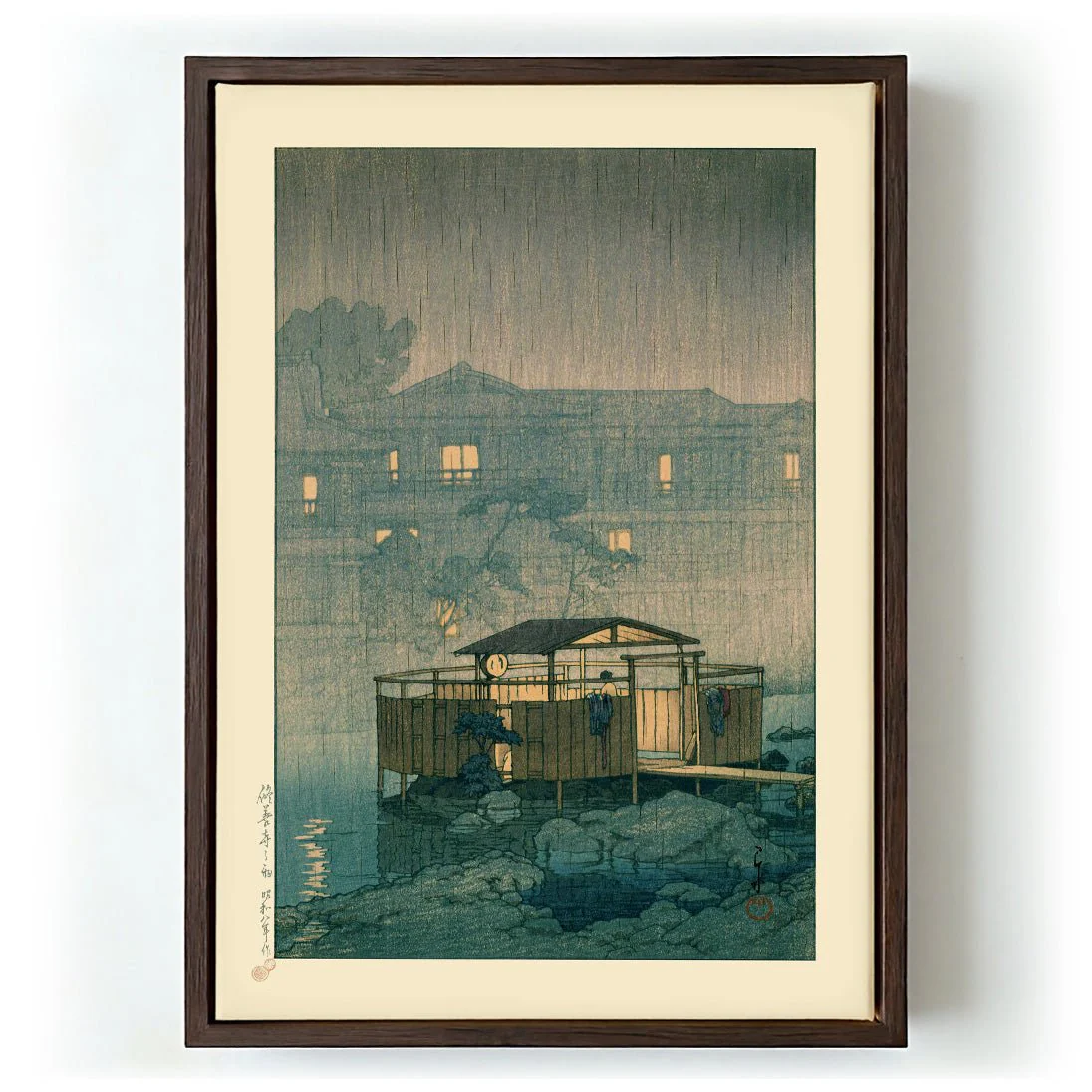 Shuzenji in Rain Art Print by Hasui - Image 6
