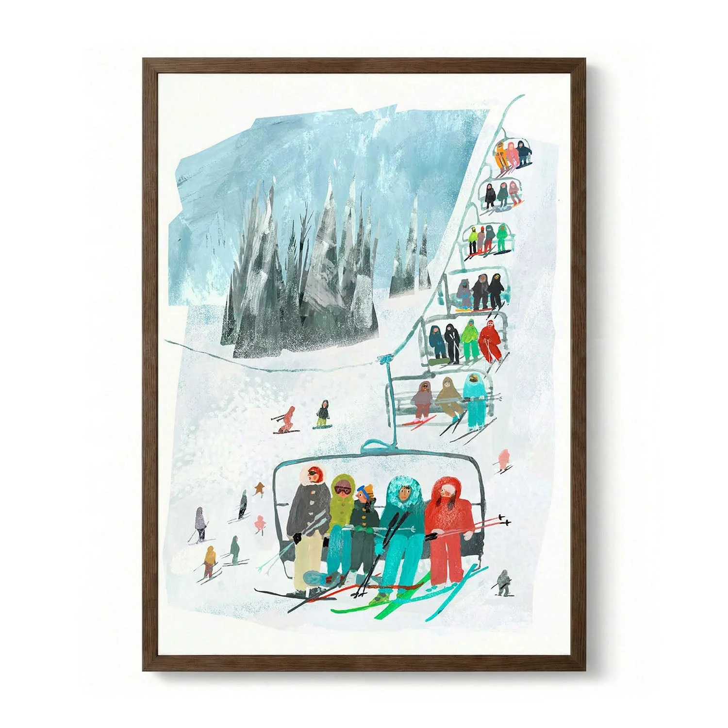 Ski Lift Mountain Fun by Claire Hanley - Image 6