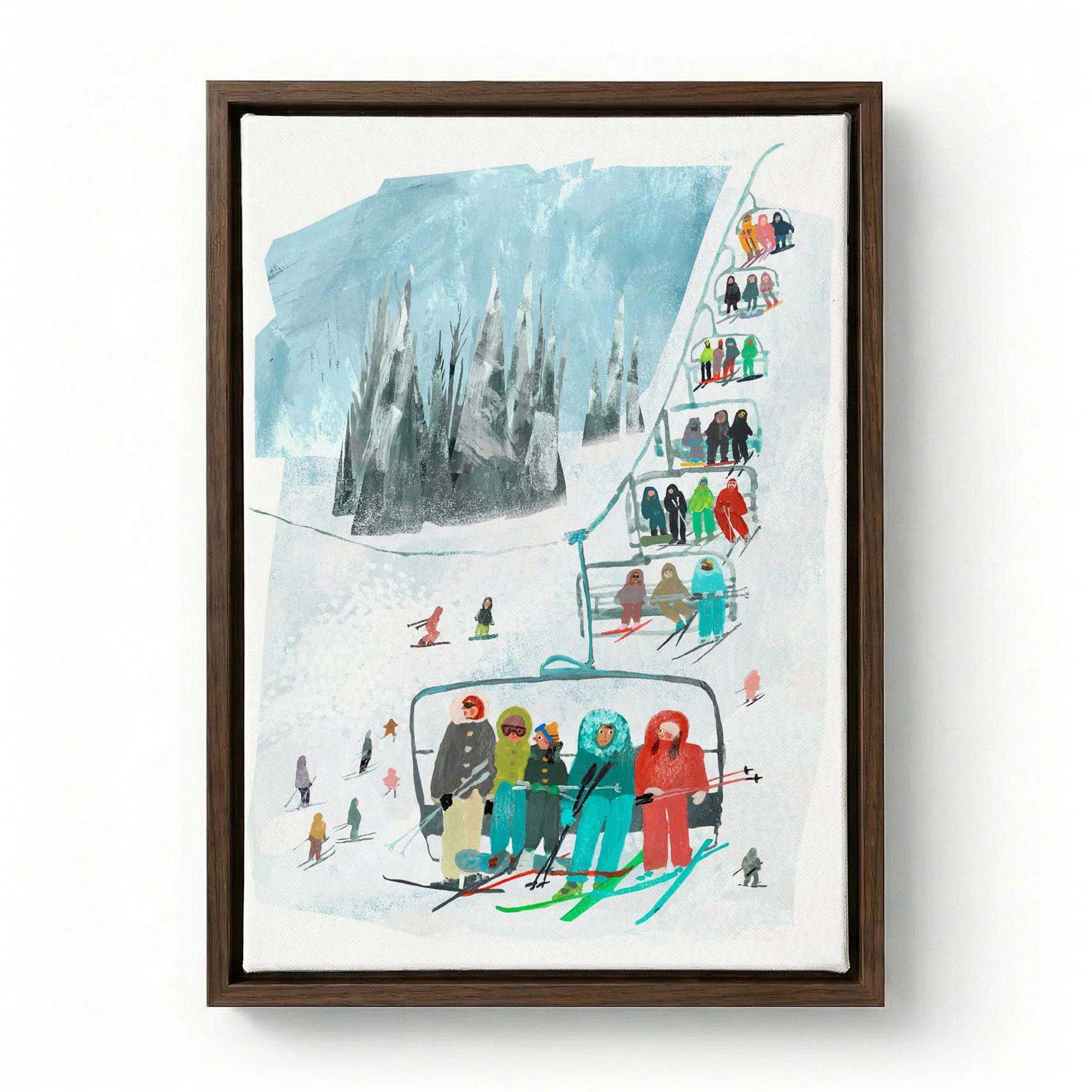 Ski Lift Mountain Fun by Claire Hanley - Image 6