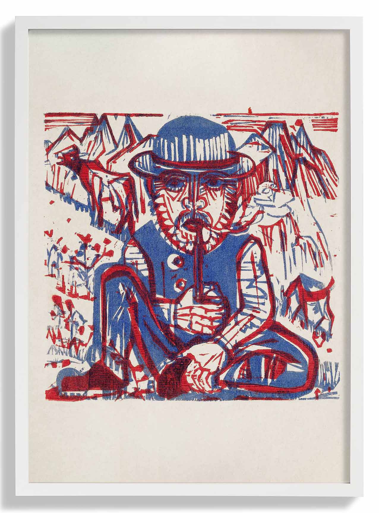 Smoking Peasant by Ernst Kirchner - Image 5