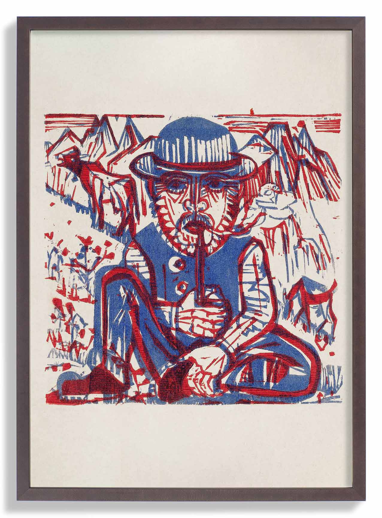 Smoking Peasant by Ernst Kirchner - Image 7