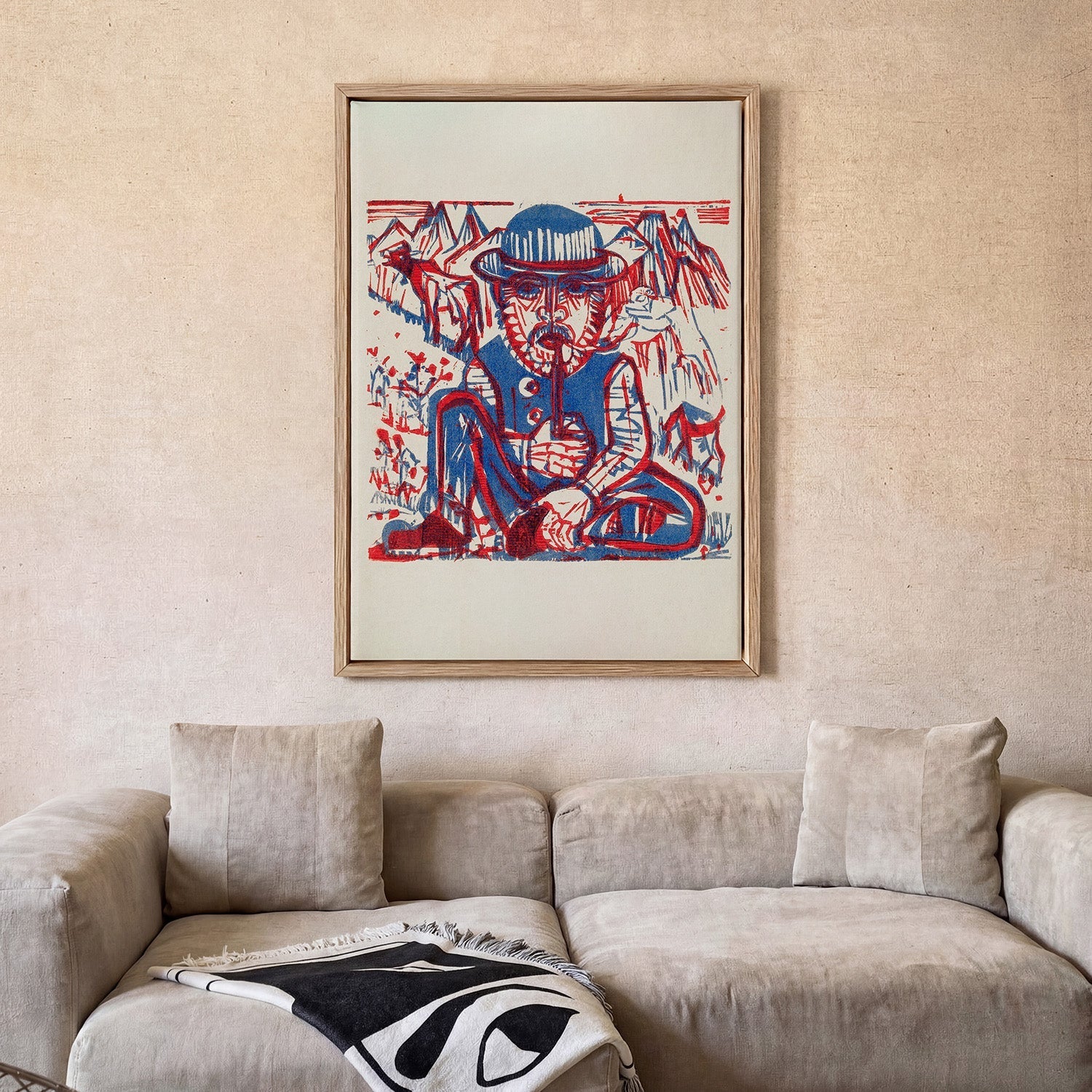 Smoking Peasant by Ernst Kirchner - Image 2