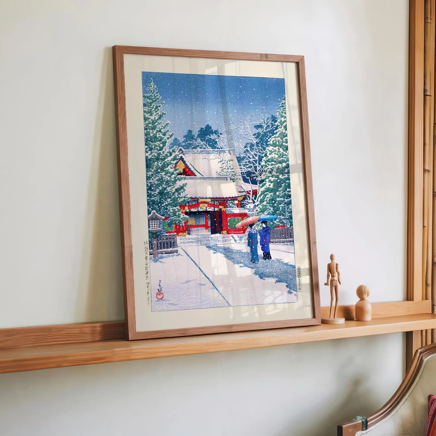 Snow at Hie Shrine by Hasui - Image 2
