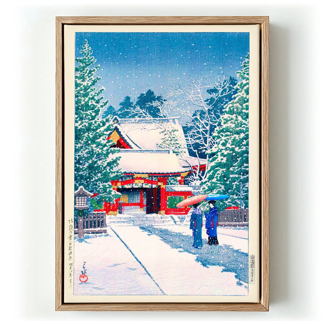 Snow at Hie Shrine by Hasui