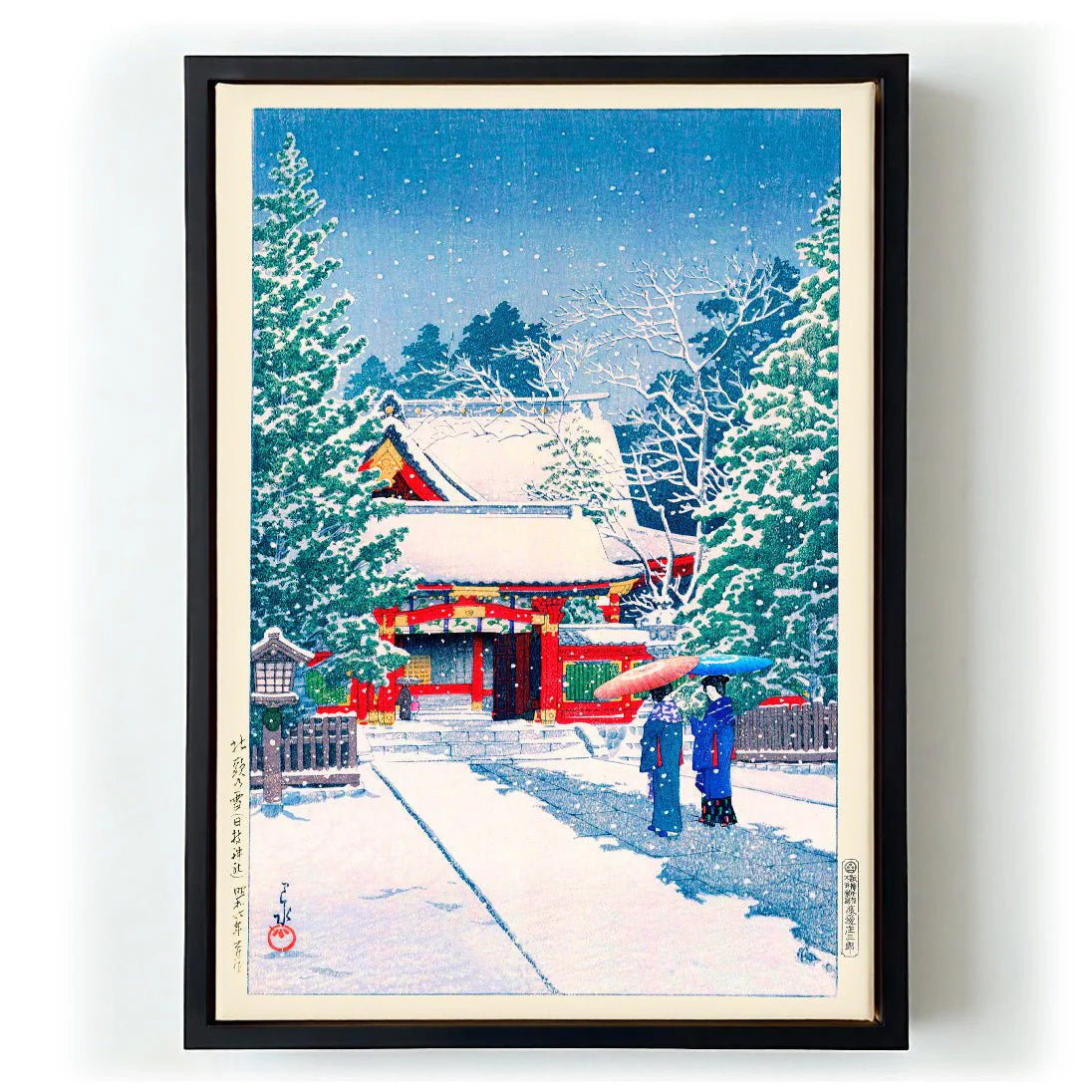 Snow at Hie Shrine by Hasui - Image 6
