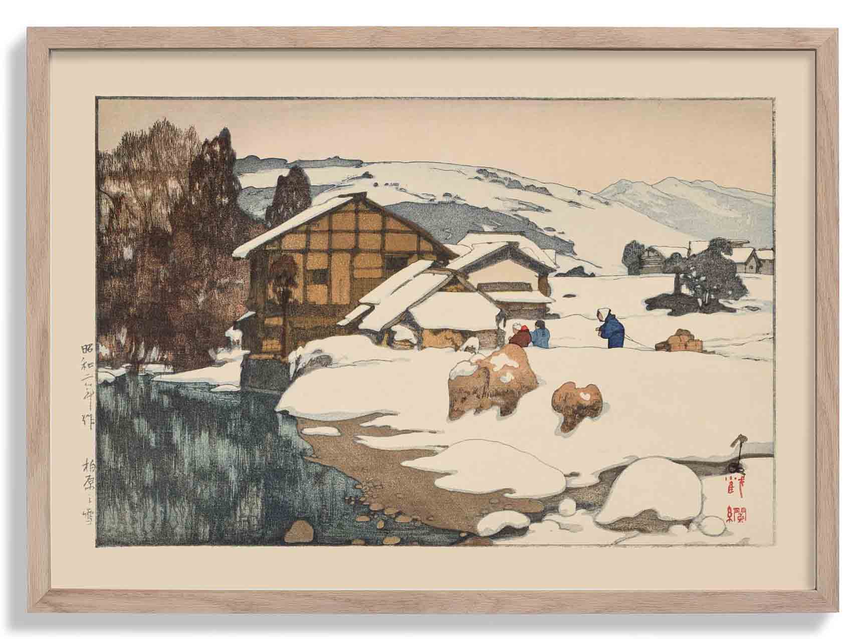 Snow at Kashiwabara by Hiroshi Yoshida