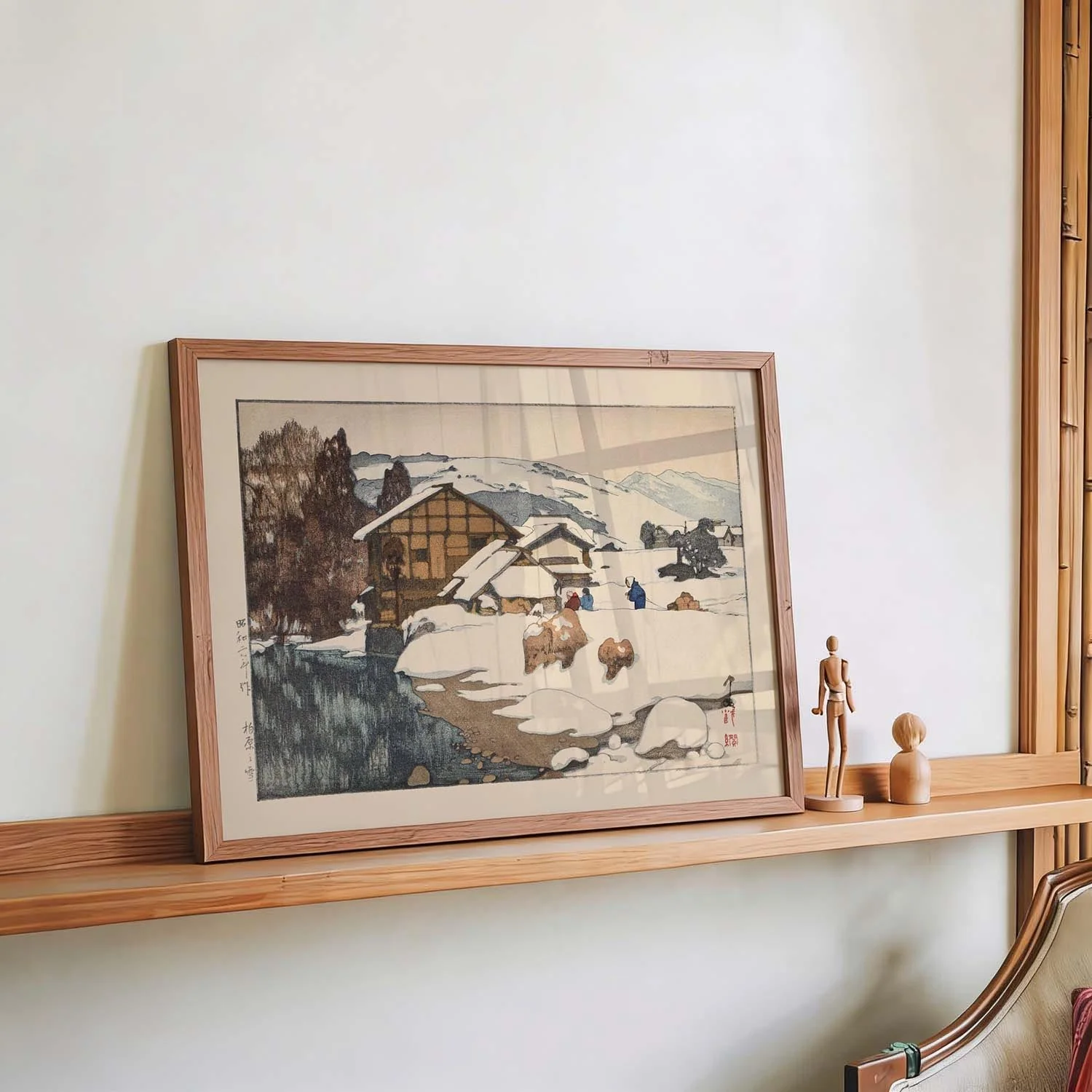 Snow at Kashiwabara by Hiroshi Yoshida - Image 4