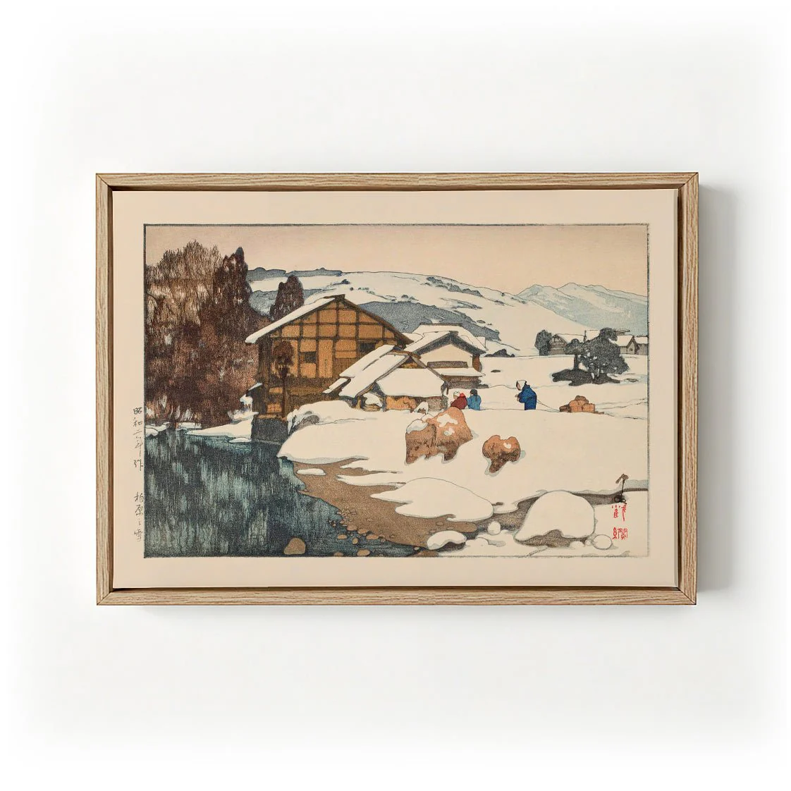 Snow at Kashiwabara by Hiroshi Yoshida